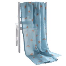 데코뷰 애니멀 풍기인견 블랭킷, 블루 (여우)