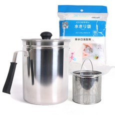 LIVING HAPPY 廚餘罐+濾網+過濾網 50入, 單色