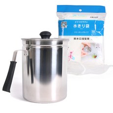 LIVING HAPPY 廚餘罐+過濾網 50入, 單色