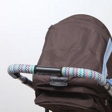 마니또 클린그립 유모차 핸들커버 리안 스핀, 지그재그 레드그린, 1개