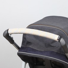 마니또 클린그립 유모차 핸들커버 잉글레시나 전용, 도트 오렌지, 1개