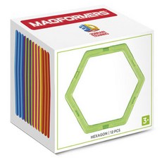 맥포머스 싱글 육각형 확장용 교구세트 12p, 혼합 색상, 1개