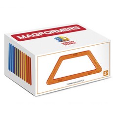 맥포머스 싱글 사다리꼴 확장용 교구세트 12p, 혼합 색상, 1개