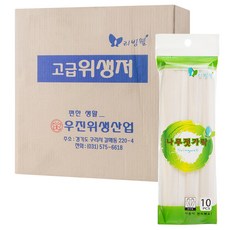 리빙웰 나무젓가락 10p, 10개입, 300개