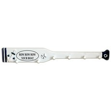 Block Mart 掛式海洋風原木門後掛鉤, 白色2, 1個