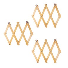 Block Mart 原木掛式多用途門後掛鉤, 3個, 單一顏色