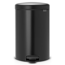 brabantia New Icon腳踏式垃圾桶, 霧面黑