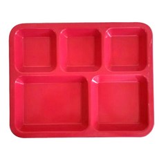 고려합성 사각 식판, 핑크, 1개