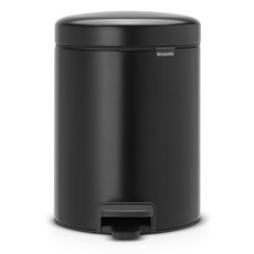 brabantia New Icon腳踏式垃圾桶, 霧面黑