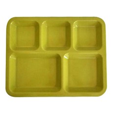 고려합성 사각 식판, 그린, 1개