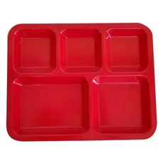 고려합성 사각 식판, 레드, 1개