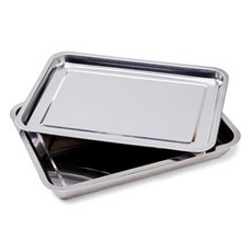 LIVING AT HOME 不鏽鋼托盤 2入, 1套