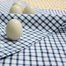 10X10 格紋餐巾布 M號, 藍色檢查, 1個