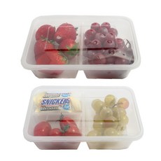 耐熱S一次性便當盒 2格5入 + 3格5入 + 蓋子10入, 1套