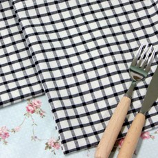 LEV LIFE 亞麻廚房擦拭布 M, 灰色格紋, 1個