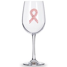 The Queens' Jewels 粉紅色絲帶葡萄酒杯, 1個