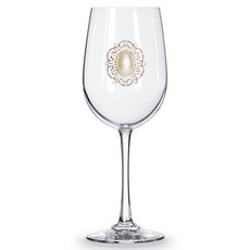 Queens珠寶橢圓形珍珠酒杯 含腳, 1個