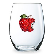 퀸스주얼 사과 와인잔 스템미포함, 1개