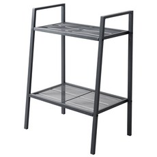 VISVIVA 雙層鋼製置物架, 灰色