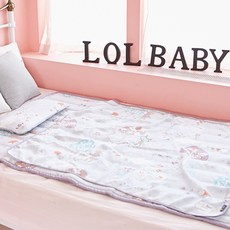 롤베이비 풍기인견 이불, 블루 포레스트, 1개