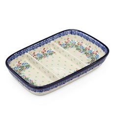 아티스티나 폴란드그릇 AT 나눔접시3칸 24cm 393/1785X01, 혼합 색상, 1개