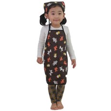 dot RECORD 動物園棕色圍裙+兜帽, 棕色的