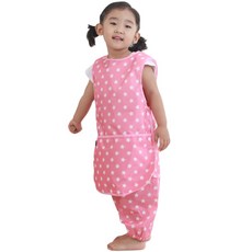 dot RECORD 迷你粉色星星無袖連身褲, 粉色的