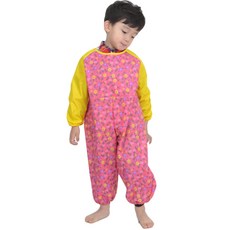 dot RECORD 粉色花朵全身藝術禮服, 粉色的