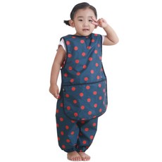 dot RECORD 海軍紅色套組無袖運動服, 海軍