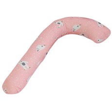 ECONY HOUSE 北極熊圖案設計靠枕套+枕芯, 粉色的