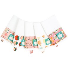코니아일랜드 어린이집 패브릭수건 여아set, S TYPE, 5개