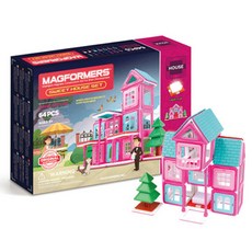 맥포머스 스위트 하우스 블럭세트, 혼합 색상, 1개