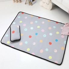 비비엔다 사계절용 논슬립 3D에어매쉬 아기쿨매트 + 에어필로우세트, 스윗버블그레이