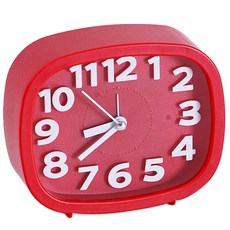 PASTEL TREE 粉彩基本款電子音桌鐘, 紅色