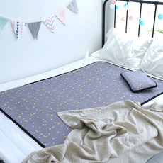 비비엔다 사계절용 논슬립 3D에어매쉬 아기쿨매트 + 에어필로우세트, 갤럭시