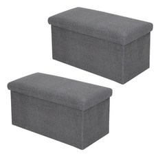 까사마루 쁘띠 스툴 벤치 2p, 그레이