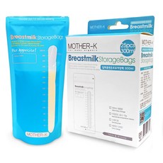 마더케이 일회용 변온모유 저장팩 300ml, 25매입, 1개