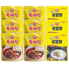 OTTOGI 不倒翁 即食辣牛肉湯 300g 6入+即食雪濃湯 300g 3入, 1組