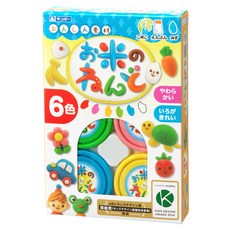 긴초 6색 쌀점토, 혼합 색상, 1개