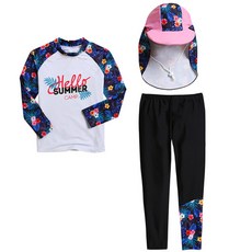 ST.HOLIDAY 女童防曬泳衣套裝 ST718