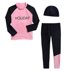 ST.HOLIDAY 女童三件式防曬泳衣套裝 ST722