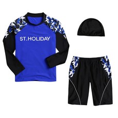 ST.HOLIDAY 男童長袖泳裝 ST710 3件組