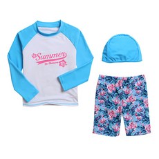 ST.HOLIDAY 女童 3 件組 ST711 防潮泳衣套裝