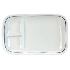 모던하우스 L 블루라인 3칸 나눔 식판, 혼합 색상, 1개