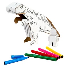 CALAFANT DIY立體彩繪 Level 1+, 1套, A1109X（恐龍）