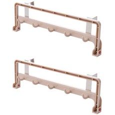 OWL LIVING 折疊門掛鉤, 粉色的, 2件