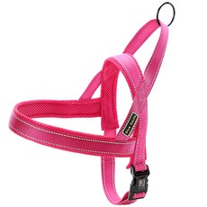 ZEZEPET 螢光色吊帶胸背帶 粉紅色, 1個