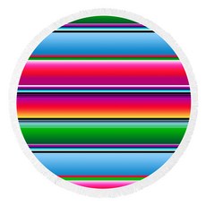 미모사 테히시안 문 원형 비치타월, 사유리따, 1개