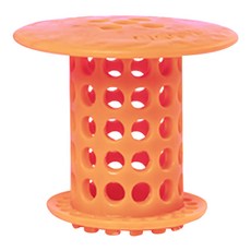 TubShroom 욕조 배수구망 오렌지, 1개