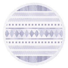 미모사 테히시안 문 원형 비치타월, 안탈리아, 1개